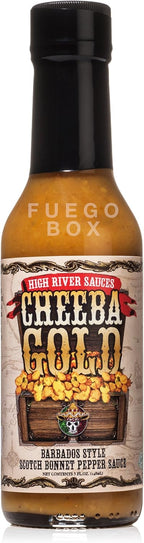 High River Sauces Cheeba Gold Barbados Style Scotch Bonnet Pepper Sauce (Single)