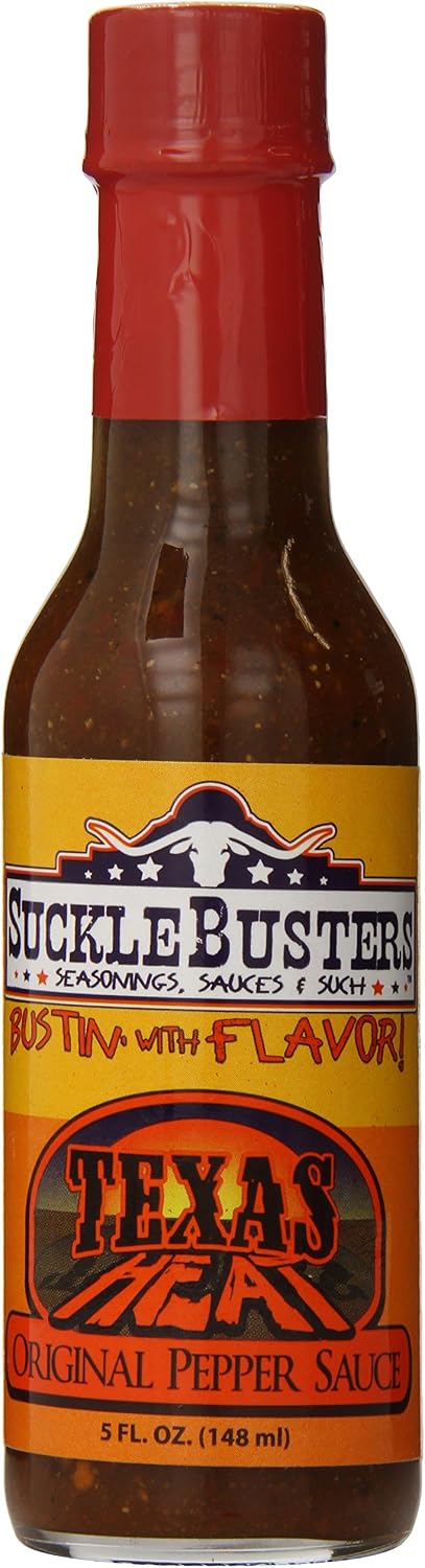 Suckle Busters Texas Heat Premium Pepper Sauce, Original, 5 Ounce