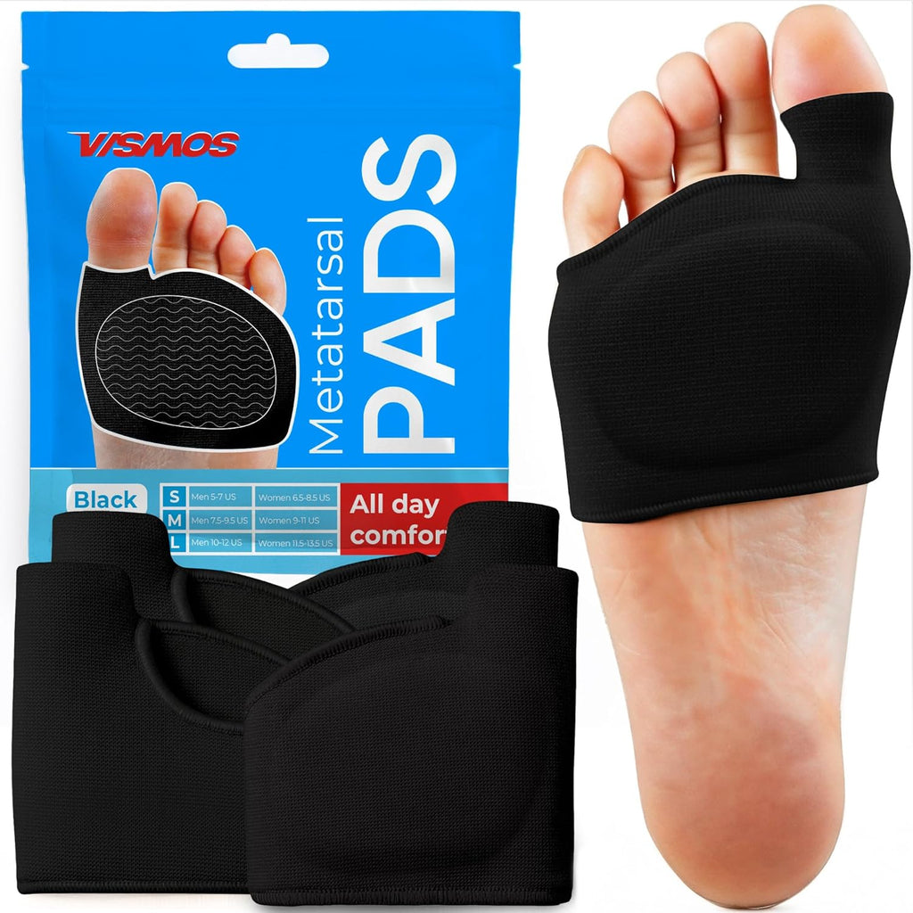 4 Original Metatarsal Pads for Women & Men – Ball of Foot Cushions for Pain & Pressure Relief – Soft Gel Inserts for Metatarsalgia, Morton’s Neuroma & Callus Support (4 Sleeves / 2 Pairs)
