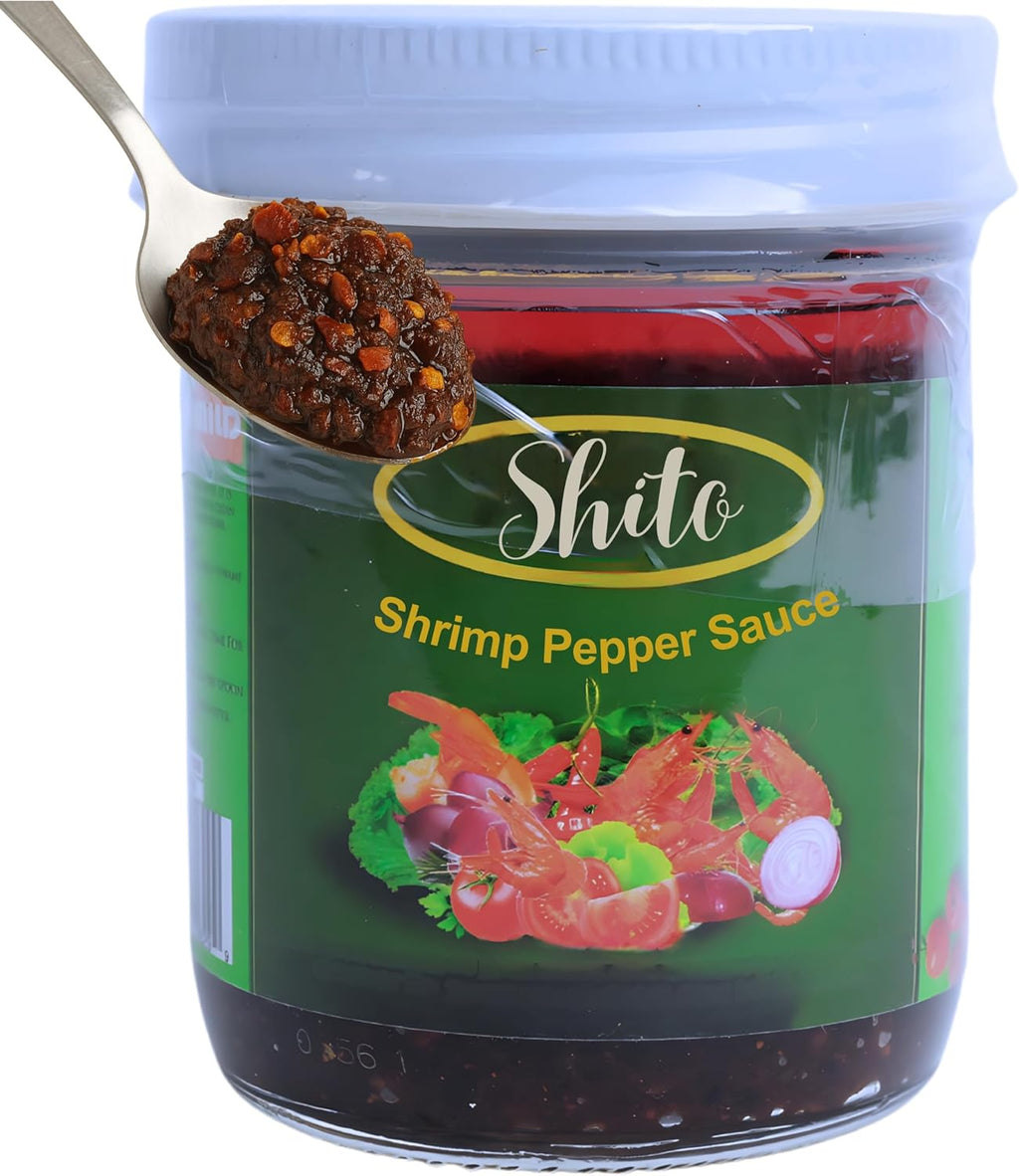 Special Shito |Shrimp Sauce Hot Sauce |Ghana Shito | Premium Blend of Shrimp | Fish Powder |Spices & Hot Dried Pepper (8 oz Mild)
