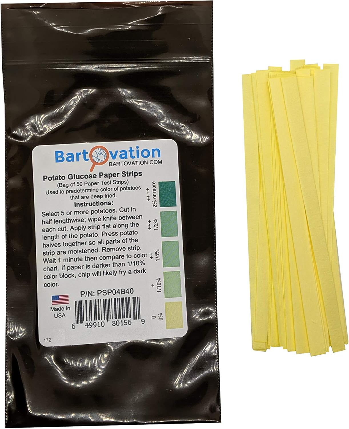 Potato Starch Glucose Test Paper [Bag of 50 Paper Strips]