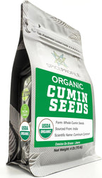 Spice Profile | USDA Certified Organic Cumin Seeds (Whole) | Resealable 4oz Pouch | Best for Tempering, Cooking, Spice Blends & Seasonings | Organic Jeera