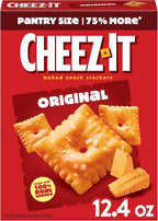 Cheez-It Cheese Crackers, Baked Snack Crackers, Lunch Snacks, Original, 12.4oz Box (1 Box)