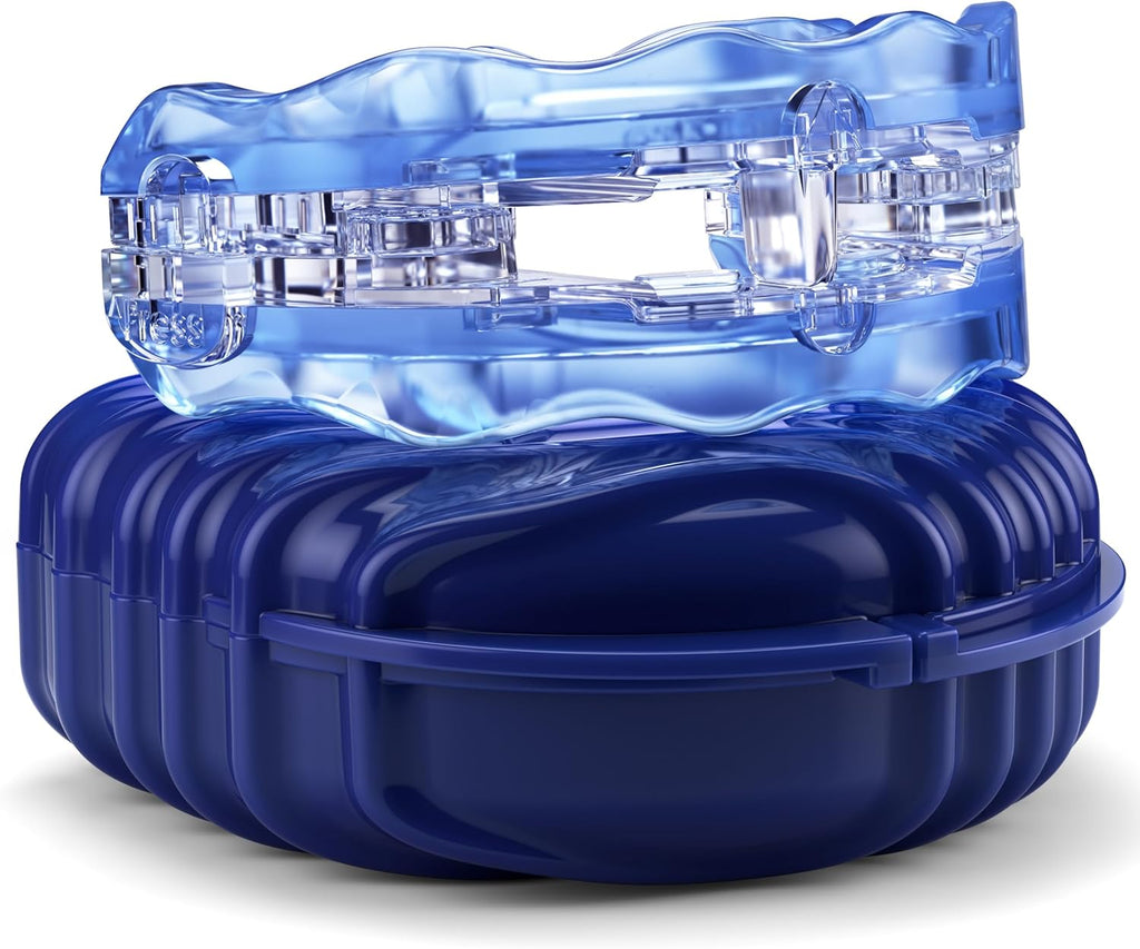 SilentZPro (BlueTech)– USA Designed & FDA-Cleared Anti Snoring Mouthguard – Fully Adjustable Anti Snore Mouthpiece with Patented Design for a Silent Night`s Sleep, Medium