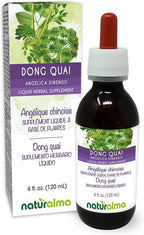 Naturalma Dong quai or Female Ginseng (Angelica sinensis) Root Alcohol-Free Tincture - 4 fl oz Liquid Extract in Drops - Herbal Supplement - Vegan