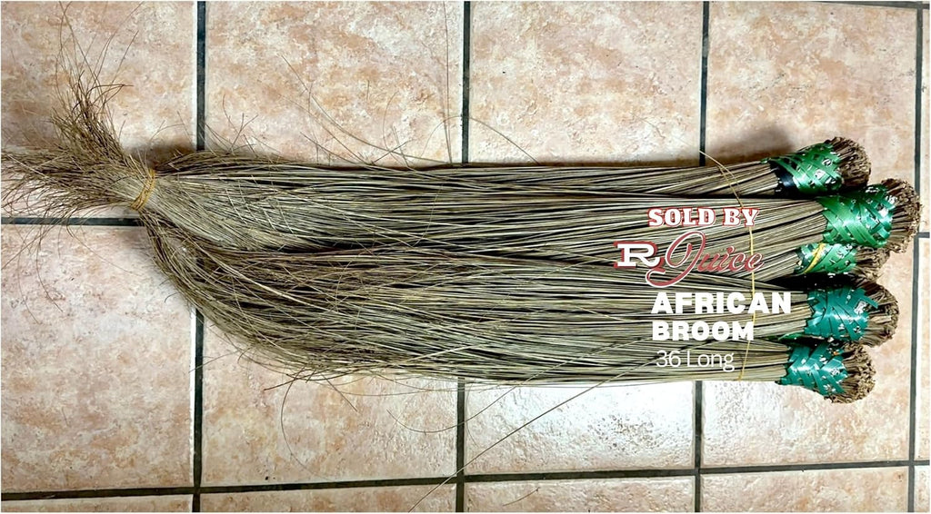African Broom | Handcrafted Sweeping Broom Long Size | 2 Packs