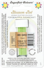 Sugarflair LIME GREEN Blossom Tint Edible Food Colouring Colour Dust Powder