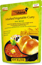 Kitchens Of India Ready To Eat Pav Bhaji, Mashed Vegtable Curry, 10-Ounce Boxes (Pack of 6)