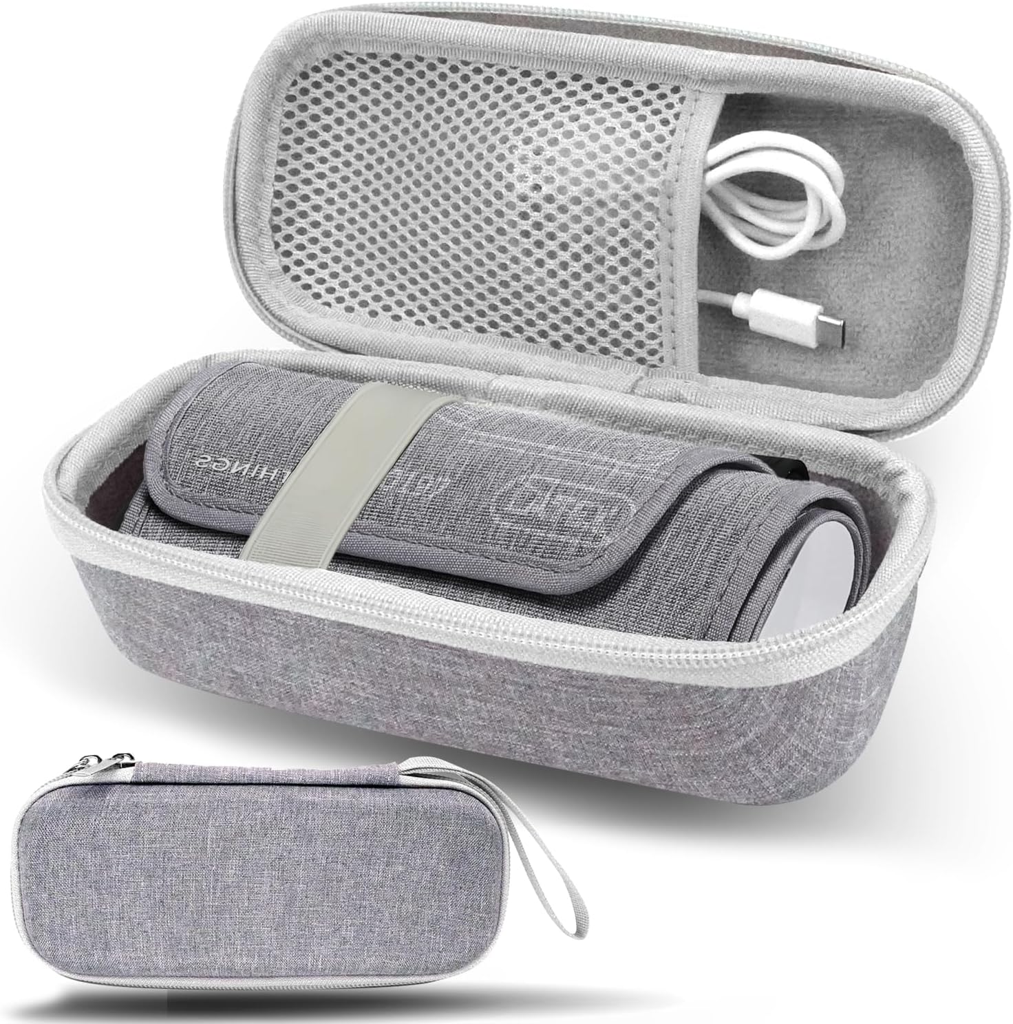 Hard Carrying Case for Withings BPM Connect Blood Pressure Monitor, Travel Storage Case for Withings Digital Blood Pressure Cuff Machine, BP Monitor Hard Shell, Gray Case Only