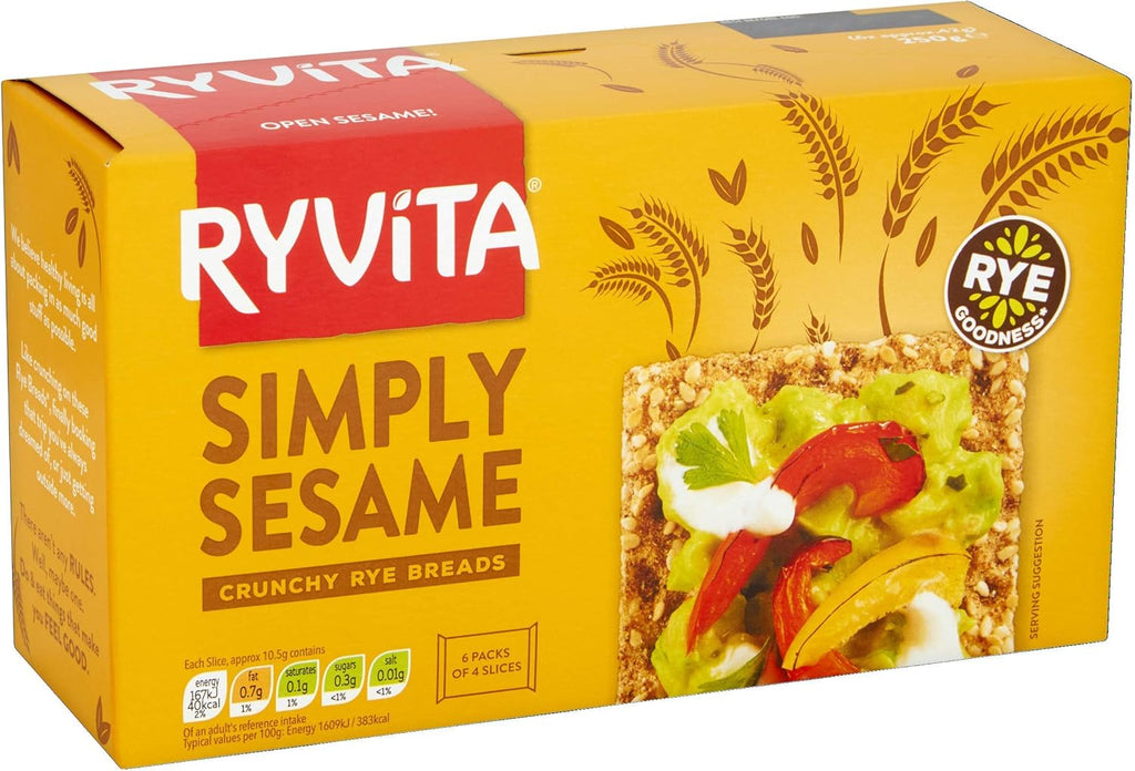 RYVITA Sesame Seed Crispbread Cmp, 250 GR