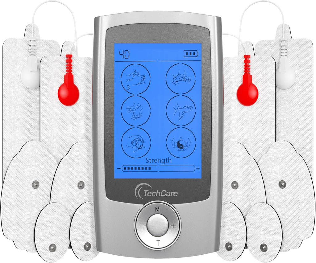 Tens Unit Muscle Stimulator 24 Modes EMS Pulse Massager Machine Device Neck Back Leg Shoulder Pain Relief with Lower Back Massager Belt
