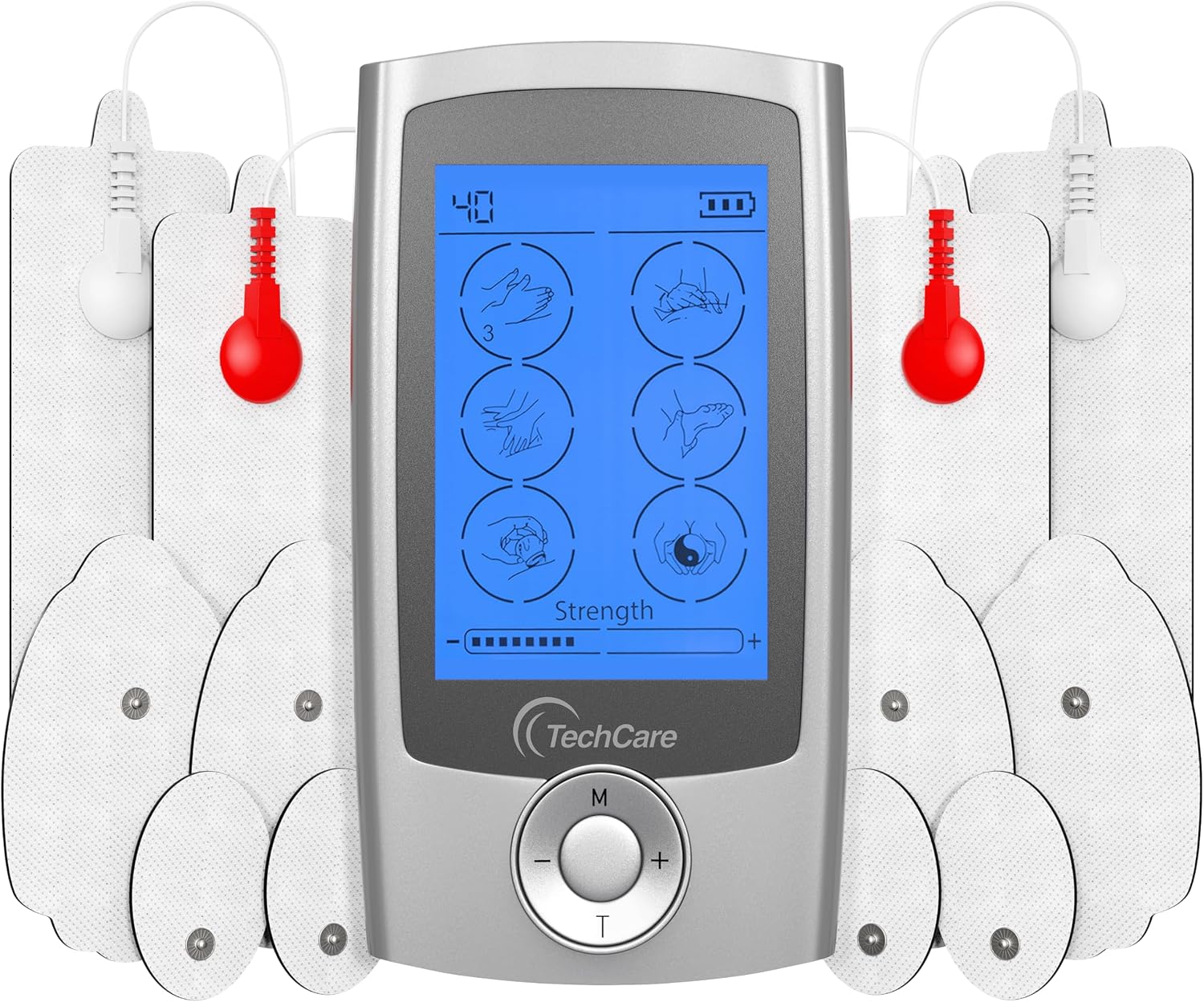 Tens Unit Muscle Stimulator 24 Modes EMS Pulse Massager Machine Device Neck Back Leg Shoulder Pain Relief with Lower Back Massager Belt