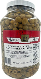 Royal Ann Spanish Pitted Manzanilla Olives | Kosher | 67 oz.