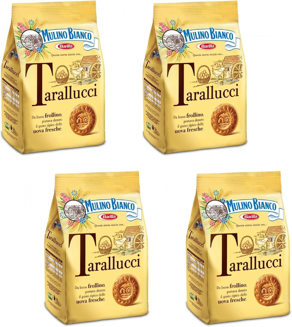 Mulino Bianco: "Tarallucci" Biscuits made with fresh eggs 12.3 Oz (350g) - Pack of 4 [ Italian Import ]