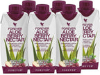 Forever Living - Aloe Berry Nectar - 90.7% Pure Aloe Vera Gel with Cranberries and Apples - No Preservatives - 330 ML (Pack of 6)