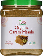 Jiva Organics Organic Garam Masala Powder 1 Pound Bulk Jar - NON-GMO, Salt Free, Premium Indian Spice Blend