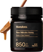 Manukora Raw Manuka New Zealand Honey MGO 850+, Non-GMO, Monofloral, 3rd-Party Tested, Glyphosate Residue Free Certified, 2000+ Natural Compounds, Traceable Hive-to-Hand, Digestive & Immune Support – 250g