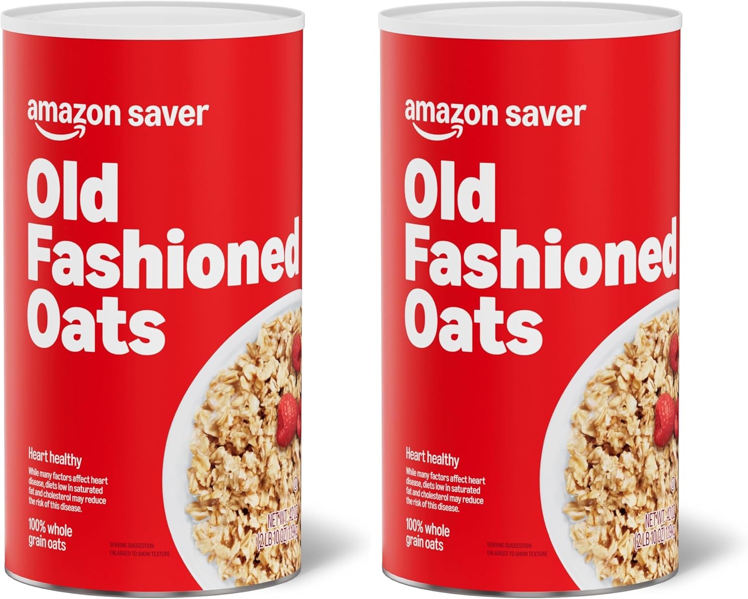 Amazon Saver, Old Fashioned Oats, 2.6 Lb (Previously Happy Belly, Packaging May Vary) (Pack of 2)
