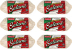 Bridgford Dry Italian Salami 12 oz Pack of 6 - Zero-Carb, Protein-Rich, Naturally Fermented, Shelf-Stable Charcuterie Meat - Ready to Slice & Serve for Sandwiches, Platters, or Snacks