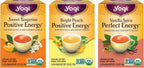 Yogi Energy Variety (3 Pack) Organic Sampler & Tea Gift Set – Contains Caffeine – 48 Tea Bags