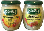 Gourmet Sauces Bundle with French Benedicta Béarnaise and Benedicta Mayonnaise and Recipe Card PDF, 3 items