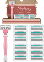 Razors for Women Sensitive Skin, 6 Blades Women’s razors for Shaving, including 1 Travel Razor for Women with 12 Blade Refills