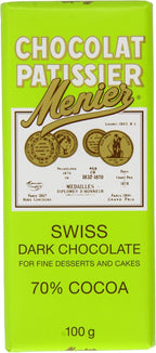 Menier Dark Cooking Chocolate 100 g (Pack of 10)
