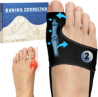 2 PCS Bunion Corrector for Women & Men - Big Toe Straightener with Splint & Pads,Breathable & Comfortable Big Toe Alignment Splint,Bunion Pain Relief Socks for Day/Night Support