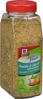 McCormick Perfect Pinch Garlic & Herb Seasoning, 19 oz - One 19 Ounce Container of Garlic Herb Seasoning to Add Zesty Flavor to Chicken, Pasta, Salads and More