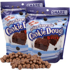 Bulk Fudge Brownie Cookie Dough Bites, Milk Chocolate Covered Candy, Resealable Share Size Bag, 10.5 Ounces (Pack of 2)