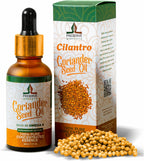 Pure Coriander Seed Oil, Cilantro 100% Pure Natural Cold-Pressed Essence Oil, Vegan Plant-Based Omega-6 Fatty Acids, Glass Bottle, 30ml (1oz)