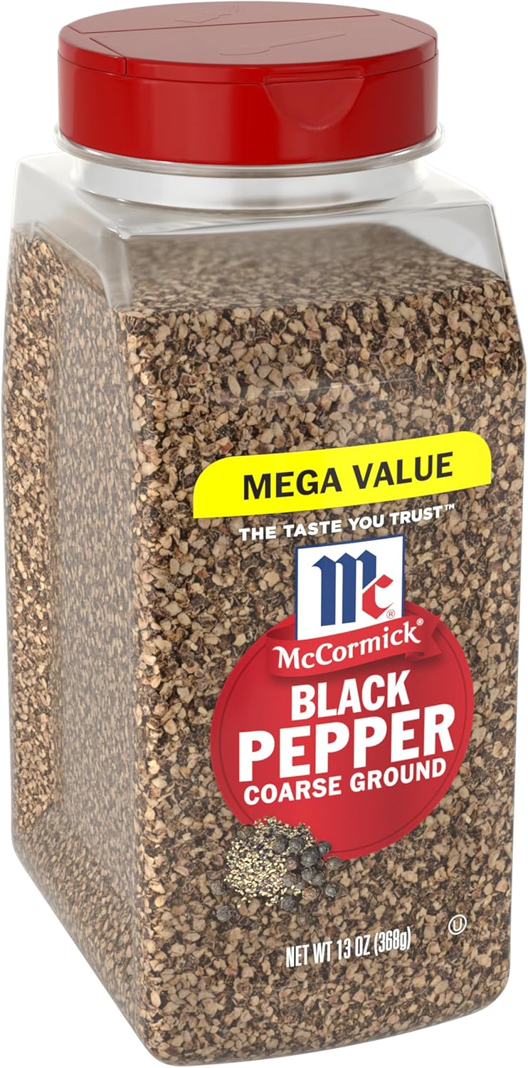 McCormick Pepper Black Coarse Ground, 13.0 oz