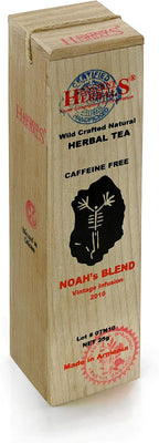Ancient Herbals Noah’s Blend – 100% Natural Wild Crafted Loose Leaf Herbal Tea in a Wooden Box | Premium – Wellness – Artisan – 25 g