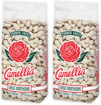 Camellia Brand Dried Great Northern Beans – Premium White Beans for Soups, Stews, Casseroles & Side Dishes – Non-GMO, Gluten-Free, High Protein, Vegan & Vegetarian Friendly, 1 Pound (Pack of 2)