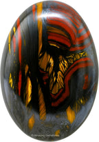 Amazing Gemstone Iron Tiger Eye Crystals and Healing Stones - Large Palm Stone Crystals Piedra - Crystal for Good Luck, Balanced Positive Energy, Meditation - Unique Stocking Stuffers, Gifts for Women