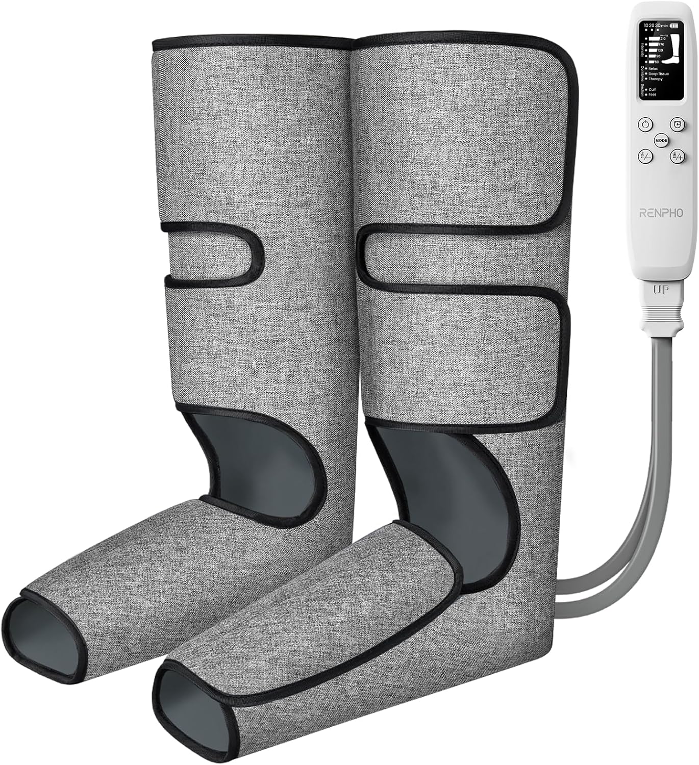 RENPHO Leg Massager for Circulation and Pain Relief FSA with Smart Pressure Sensor, Air Compression Calf Massager for Relieve Fatigue, Birthday Gift for Mom and Dad, HSA Foot Massage