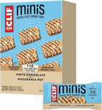 CLIF BAR Minis - White Chocolate Macadamia Nut Flavor - Made with Organic Oats - 4g Protein - Non-GMO - Plant Based - Snack-Size Energy Bars - 0.99 oz. (20 Pack)