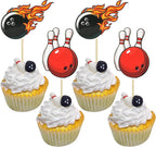 Gyufise 36Pcs Bowling Cupcake Toppers - Sport Party Cupcake Picks & Alley Themed Birthday Party Cake Decorations for Baby Shower & Kids Birthday Parties