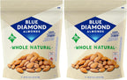 Blue Diamond Almonds Whole Natural Raw Snack Nuts, 25 Oz Resealable Bag (Pack of 2)