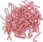 Luxshiny 100pcs Christmas Candy Cane Charms Lovely Resin Phone Case Accessories Realistic and Striped Decorations for Crafts Holiday Parties and Scrapbooking