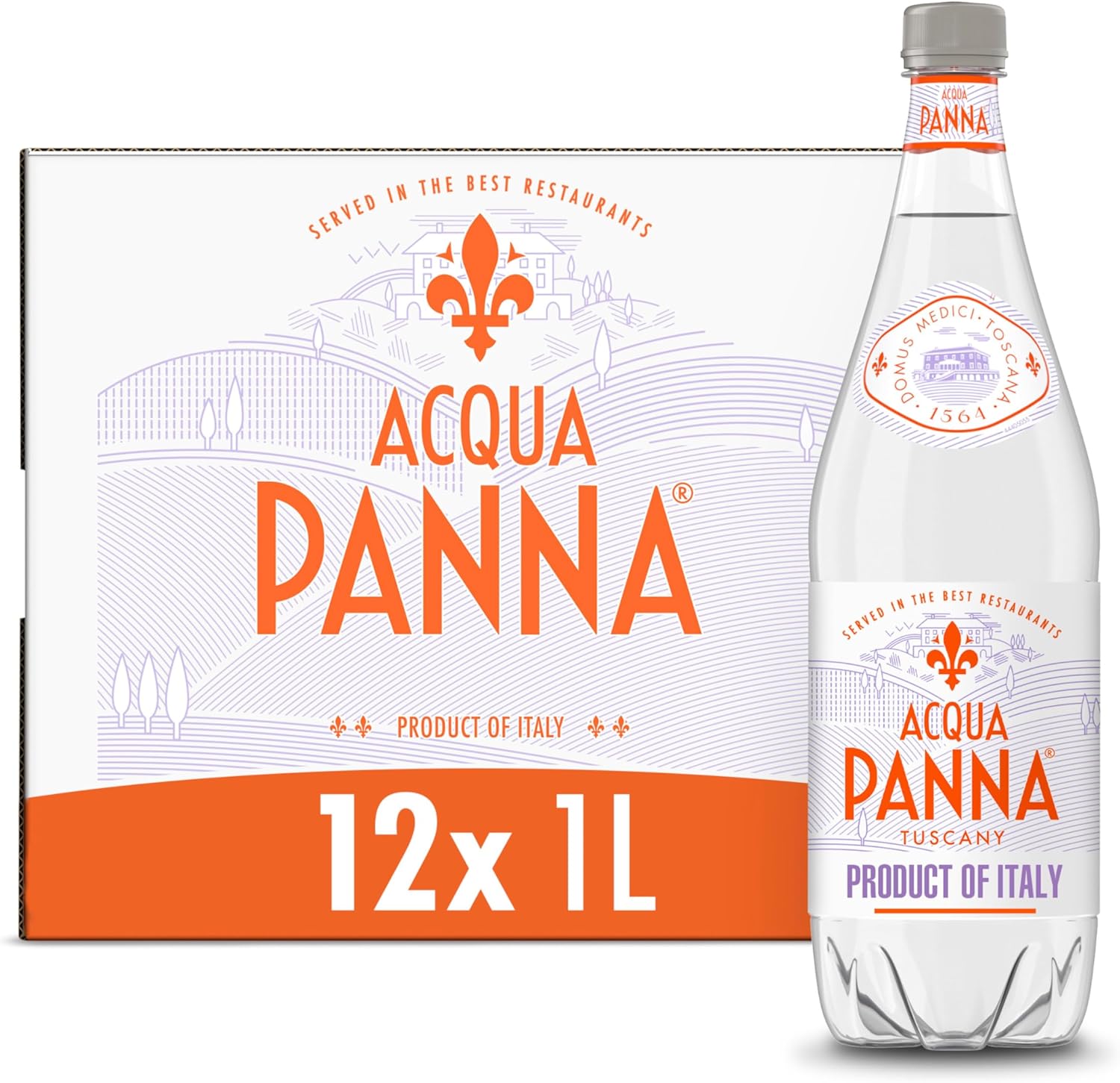 Acqua Panna Natural Spring Water, 33.8 Oz Plastic Bottles (12 Pack)