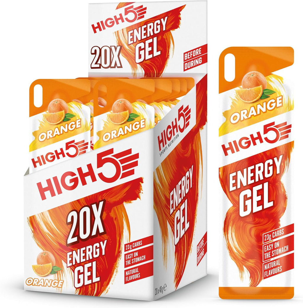 High 5 Energy Gel - 20 x 38g Sachet- Juicy Orange