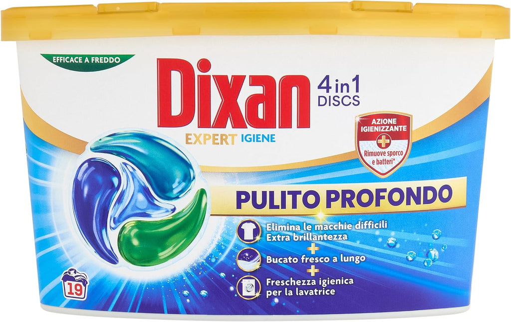 Dixan Dixan Discs Hygiene, 19 Pieces