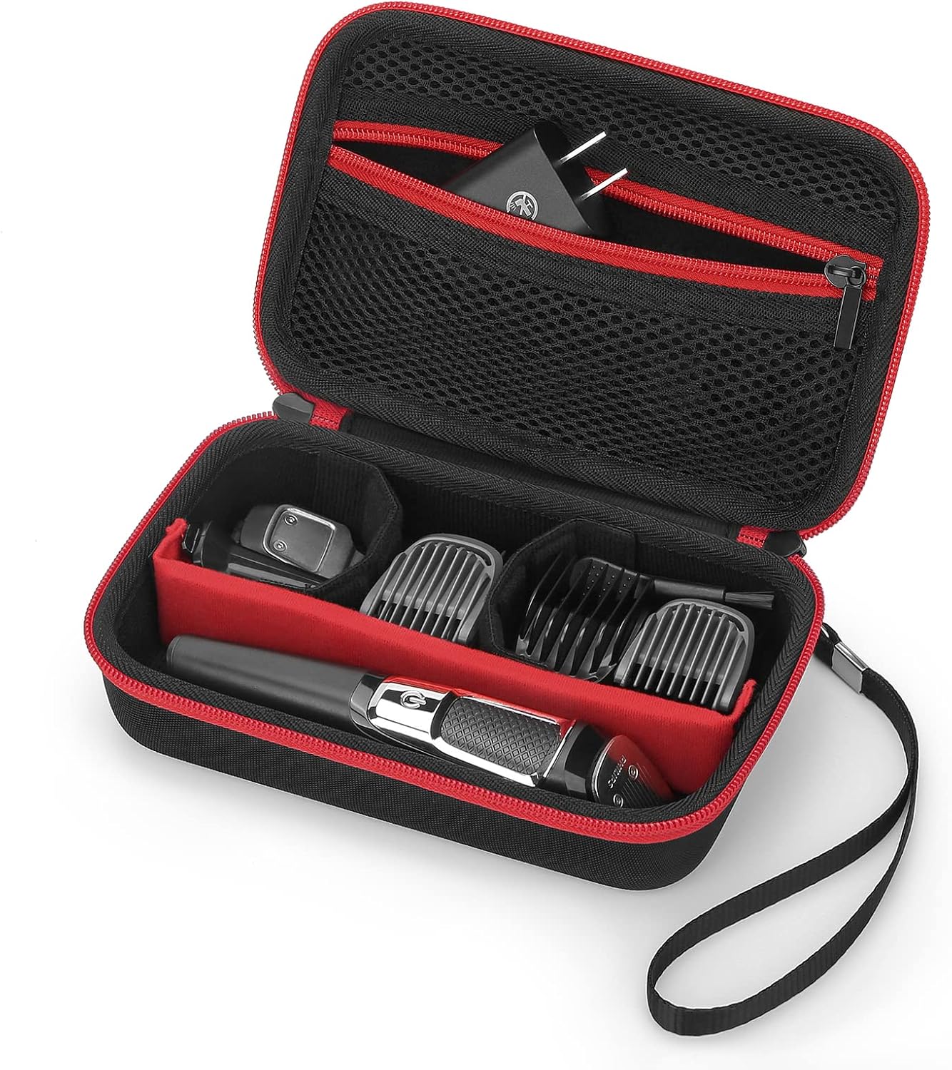 Yinke Travel Storage Case for Philips Norelco Multigroom Series 3000/5000, MG3740/40, MG5910/49 - Protective Organizer for Beard Trimmer, Attachments, Face & Ear Hair Trimmer, and Hair Clipper Shaver