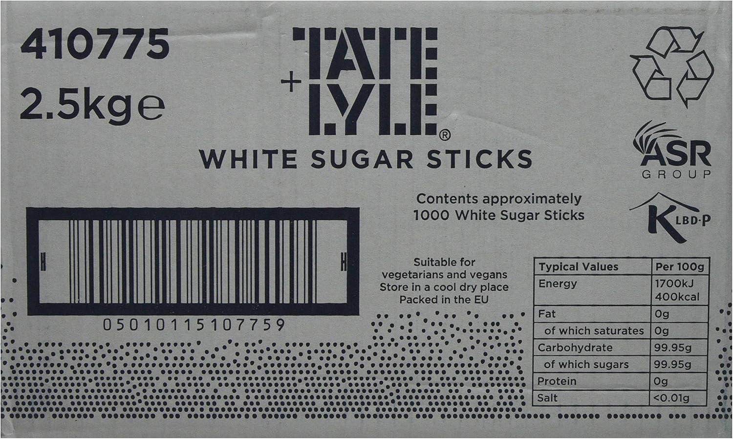 Tate & Lyle Sugars White Sugar Sticks (Pack of 1000)