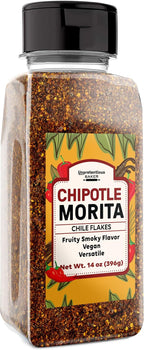 Unpretentious Chipotle Morita Chile Flakes, Fruity Smoked Flavor, Versatile (14 Ounce)
