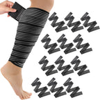 Syhood Compression Bandage Wraps for Leg, Elastic Calf Compression Sleeve Ankle Support, Adjustable Plus Size for Men and Women Stabilising Ligament, Joint Pain, Sports(12 Pieces,71 Inches)