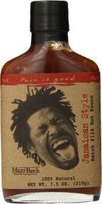 Jamaican Style Hot Sauce - 7oz Bottle - Made in USA - All Natural Ingredients, Non-GMO, Gluten-Free, Sugar-Free, Vegetarian, Keto