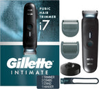Gillette i7 Intimate Men’s Premium Pubic Hair Trimmer, Waterproof LED Body Hair Trimmer for Men, Manscaping Body Groomer
