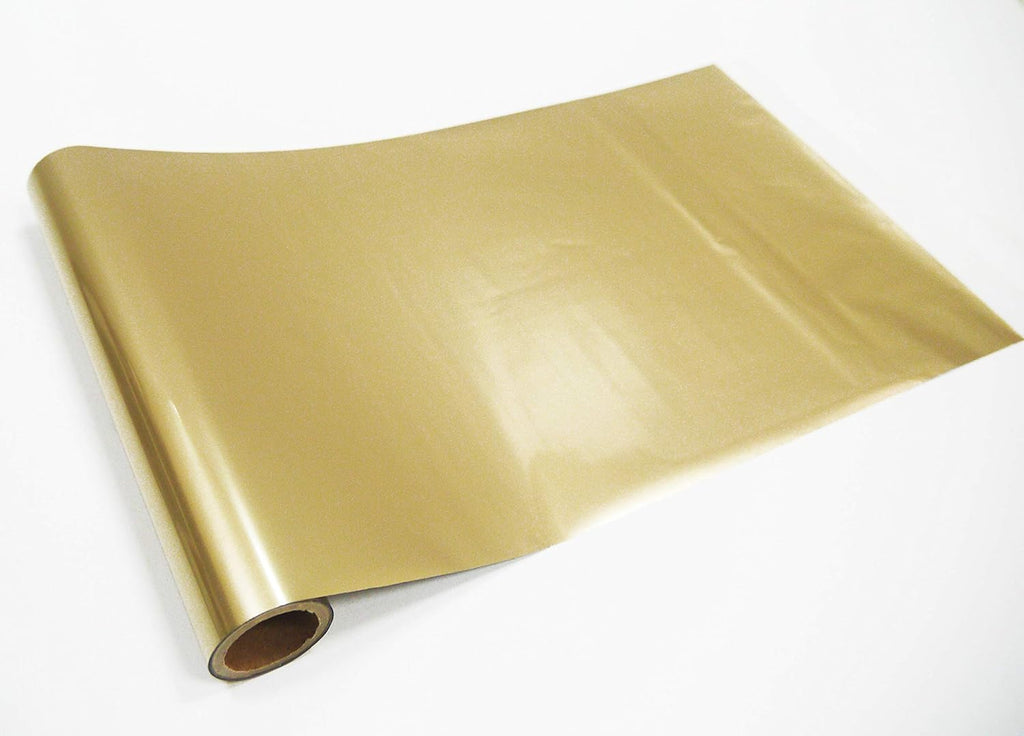 KINGTOOL Hot Foil Paper, Hot Foil Roll Used with Hot Foil Pen (7.87 inch x197 inch (20cm x 5Meter), Shimmer Champagne)